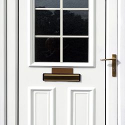 White front door White front door